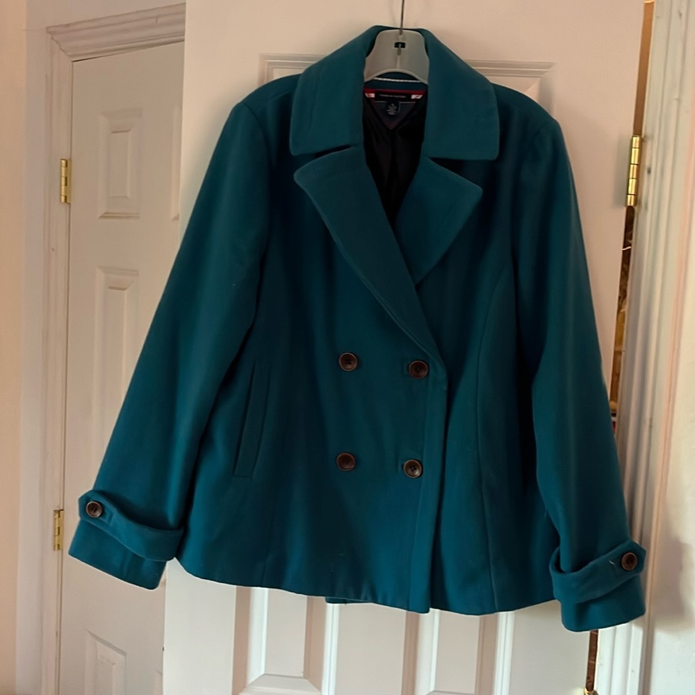 Tommy Hilfiger Dark Turquoise Double-Breasted Blazer